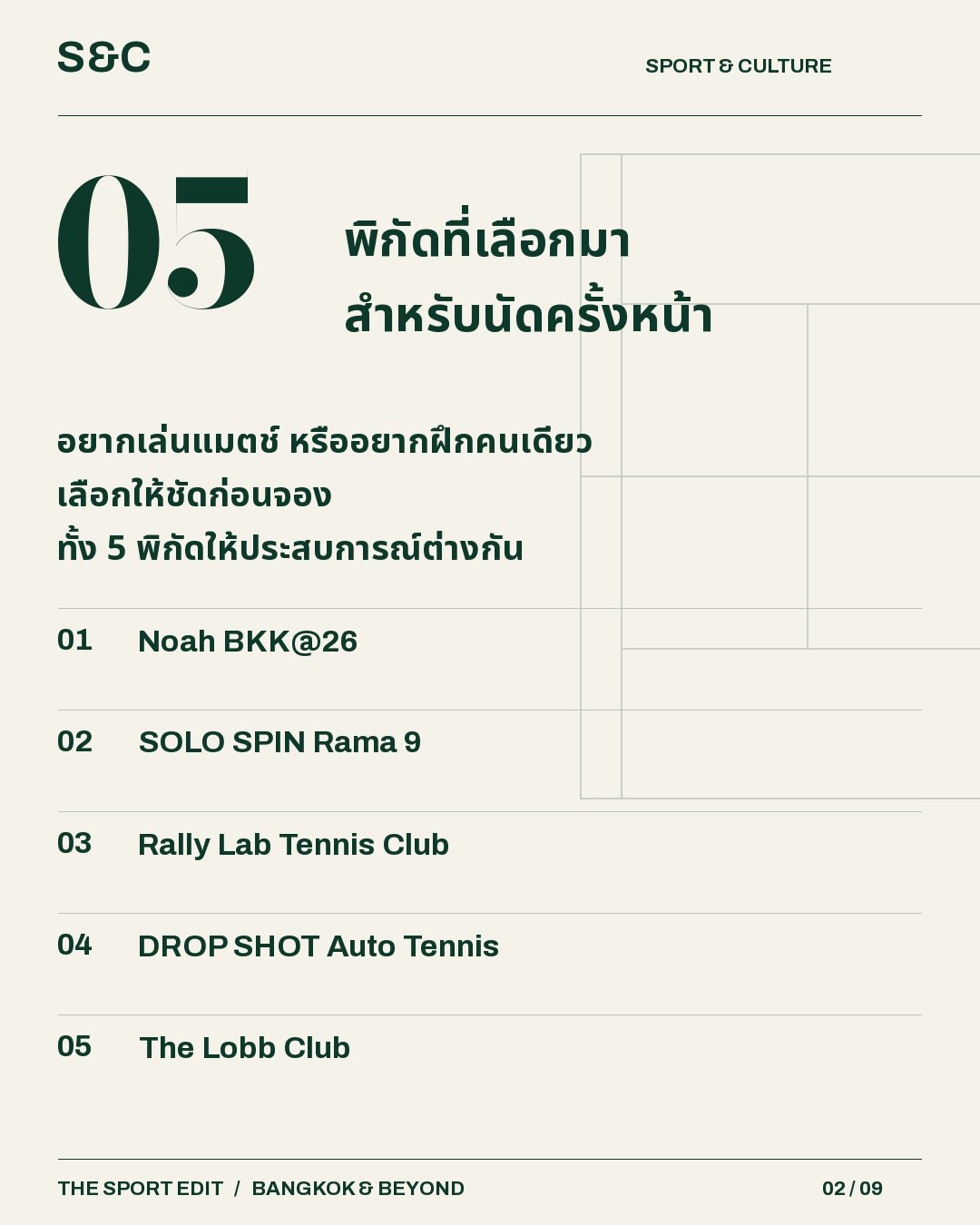 5 ที่ซ้อมเทนนิสในร่ม เลือกให้ตรงกับเกมของคุณ ไม่อยากเลื่อนนัดเพราะอากาศ ลองเก็บ 5 พิกัดนี้ไว้ แต่ก่อนจองมีเรื…