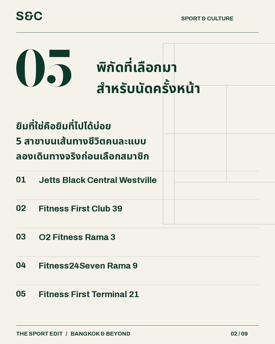 5 ฟิตเนสที่เข้ากับเส้นทางของคุณ ยิมที่เหมาะกับเราไม่จำเป็นต้องใหญ่ที่สุด แต่ควรเดินทางไปได้โดยไม่ต้องฝืนตาราง…